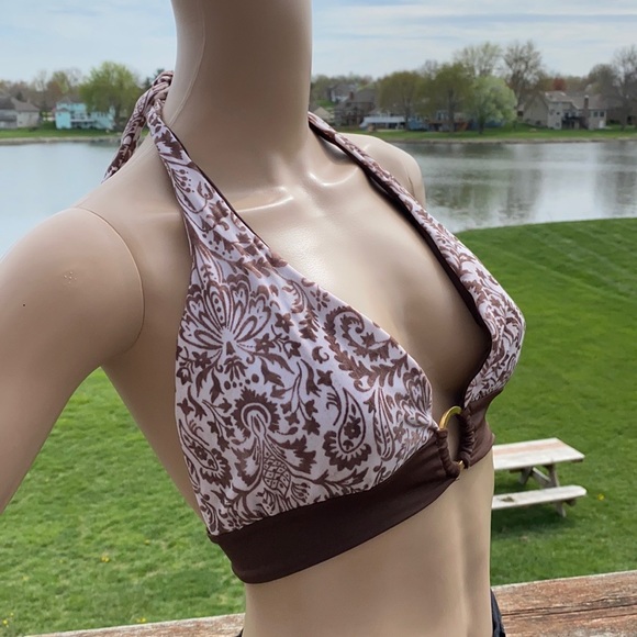 Nicolita Moroccan O-Ring Halter Bikini Top D-Cup - Picture 2 of 7